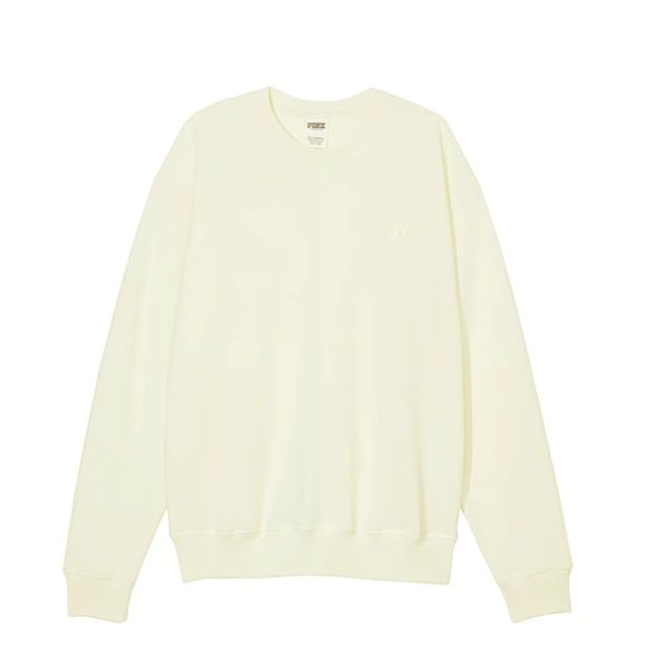 PINK Victoria's Secret Fleece Relaxed Crewneck Sweatshirt - XXL - NWT - Picture 3 of 7